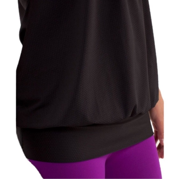 Lululemon Athletica No Limits Tank Black Rose Herringbone Built in Bra Size 6 - Picture 3 of 8